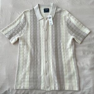 Men’s Abercrombie & Fitch Button-Through Sweater Polo